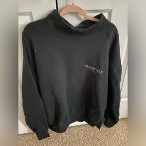 Black essentials hoodie